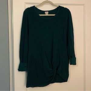 2/$22 ✨ Chicos forest blue green top